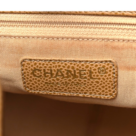 Chanel Tan Quilted Leather Tote Bag - Picture 6 of 6